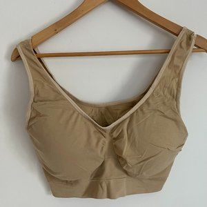 Ahh Bra Woman Tan Seamless Leisure Pullover Bra Size 3XL (Set of 2)